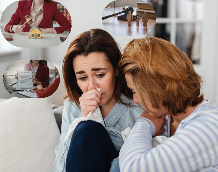 Casal preocupado analisando risco de penhora do bem de família do fiador em contrato de locação