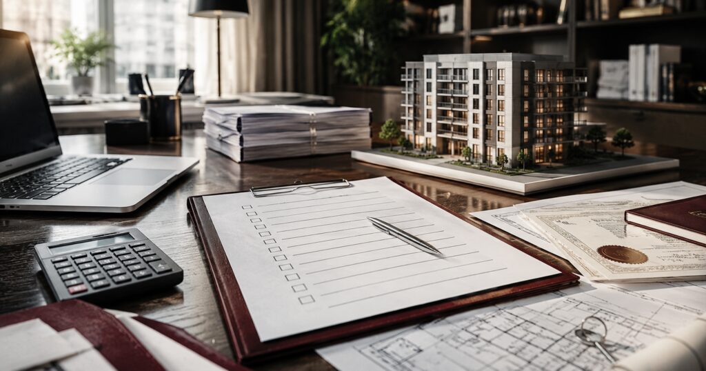 Checklist de due diligence imobiliária para incorporadoras e construtoras.