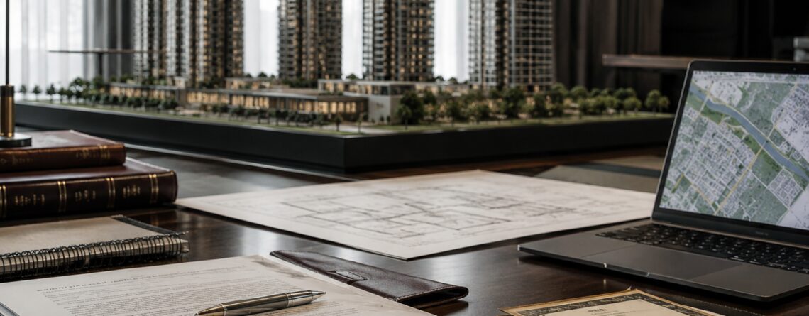 Due diligence imobiliária para incorporadoras com análise de contrato, matrícula, certidões e projeto de empreendimento.
