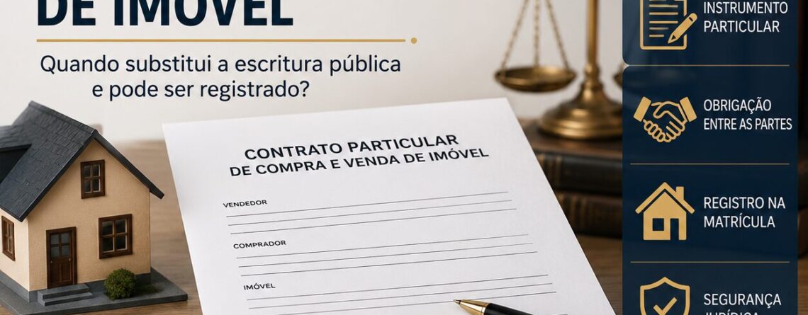Contrato particular de compra e venda de imóvel e sua relação com escritura pública e registro na matrícula